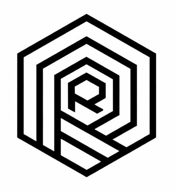 RRR Codebiz geometric black monogram mark